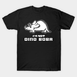 pixel art : is triceratops dino boba? T-Shirt